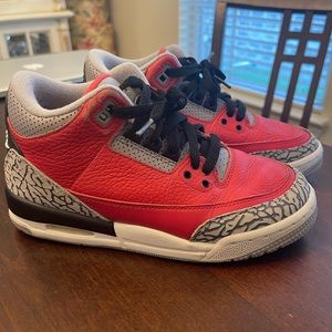 Jordan Kids Sneakers Red and Gray